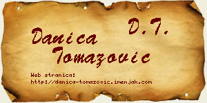 Danica Tomazović vizit kartica